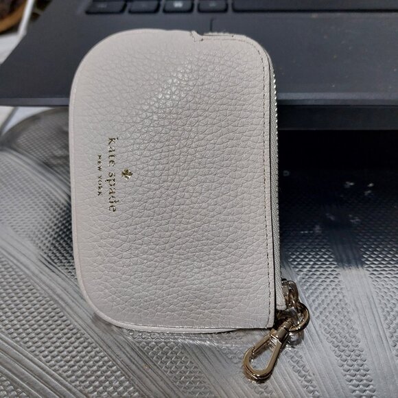 Kate Spade Mini Clip On COIN PURSE KEYCHAIN BAG CHARM Mini Bag Wallet 2 COLORS - Picture 7 of 14